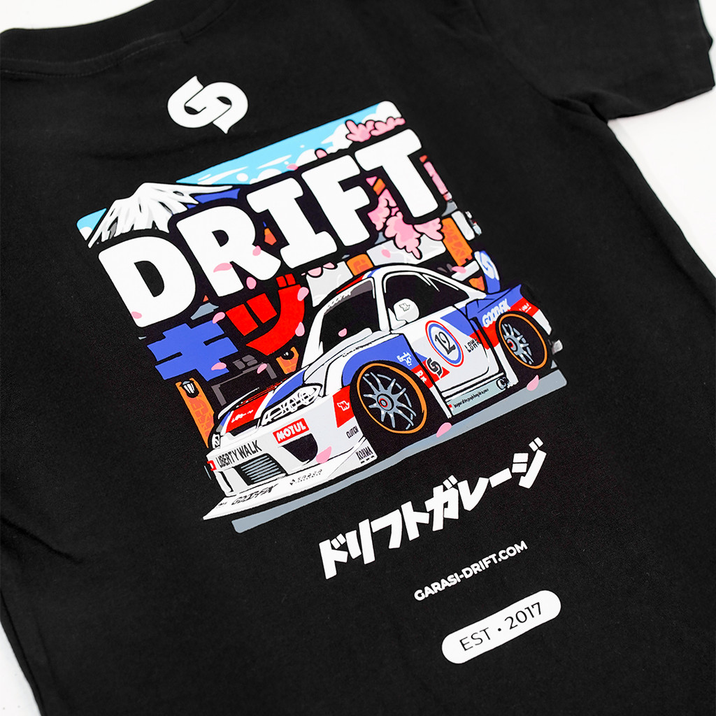 Garasi Drift Kids T-Shirt S15 Le Monalisa LBWK Black