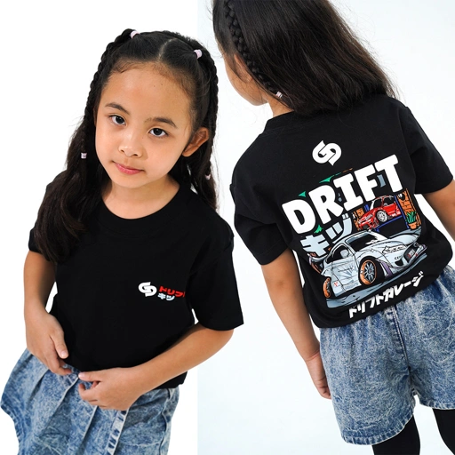 Image of Garasi Drift Kids T-Shirt S15 Fighter Works Black