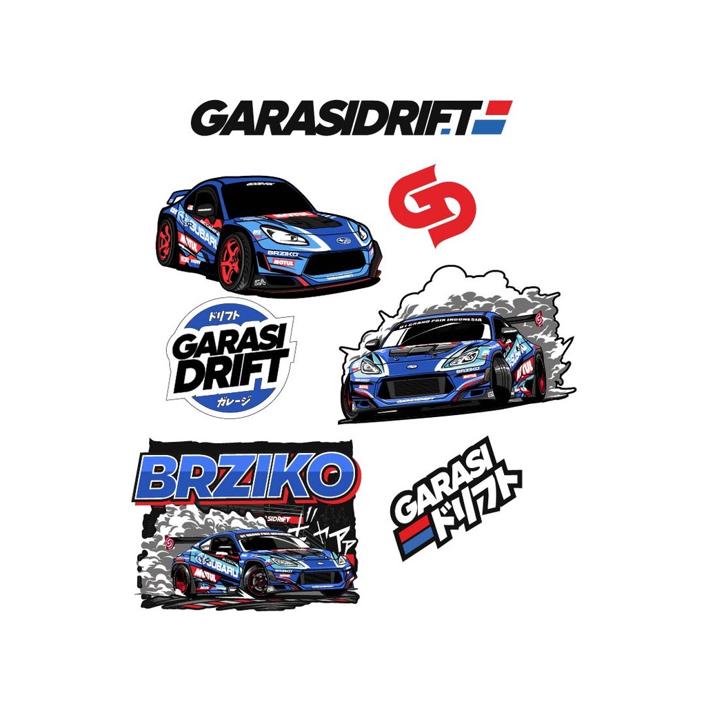 Garasi Drift Sticker Package BRZiko In Action