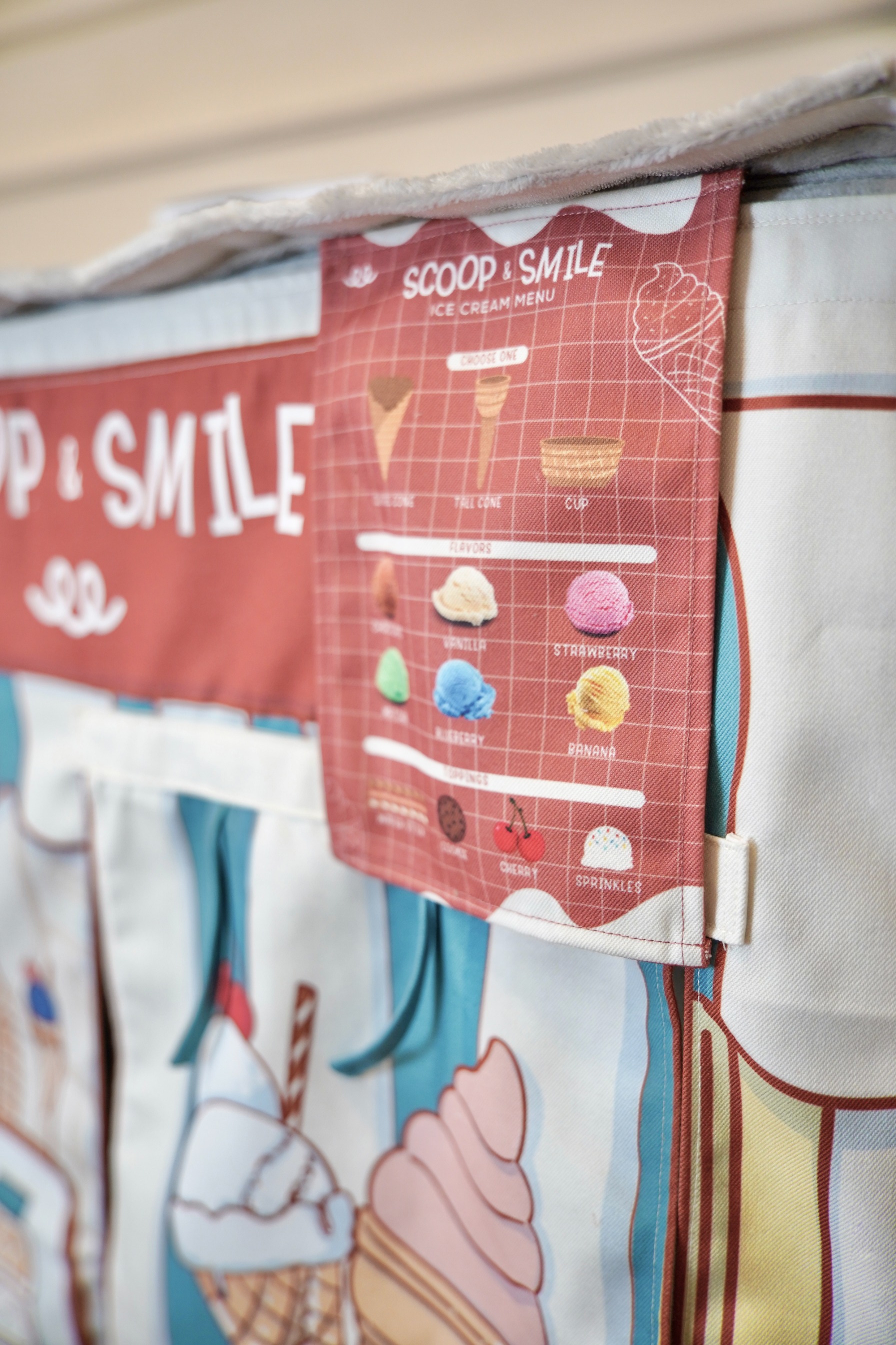 Ice Cream Shop Play Pretend Panel
