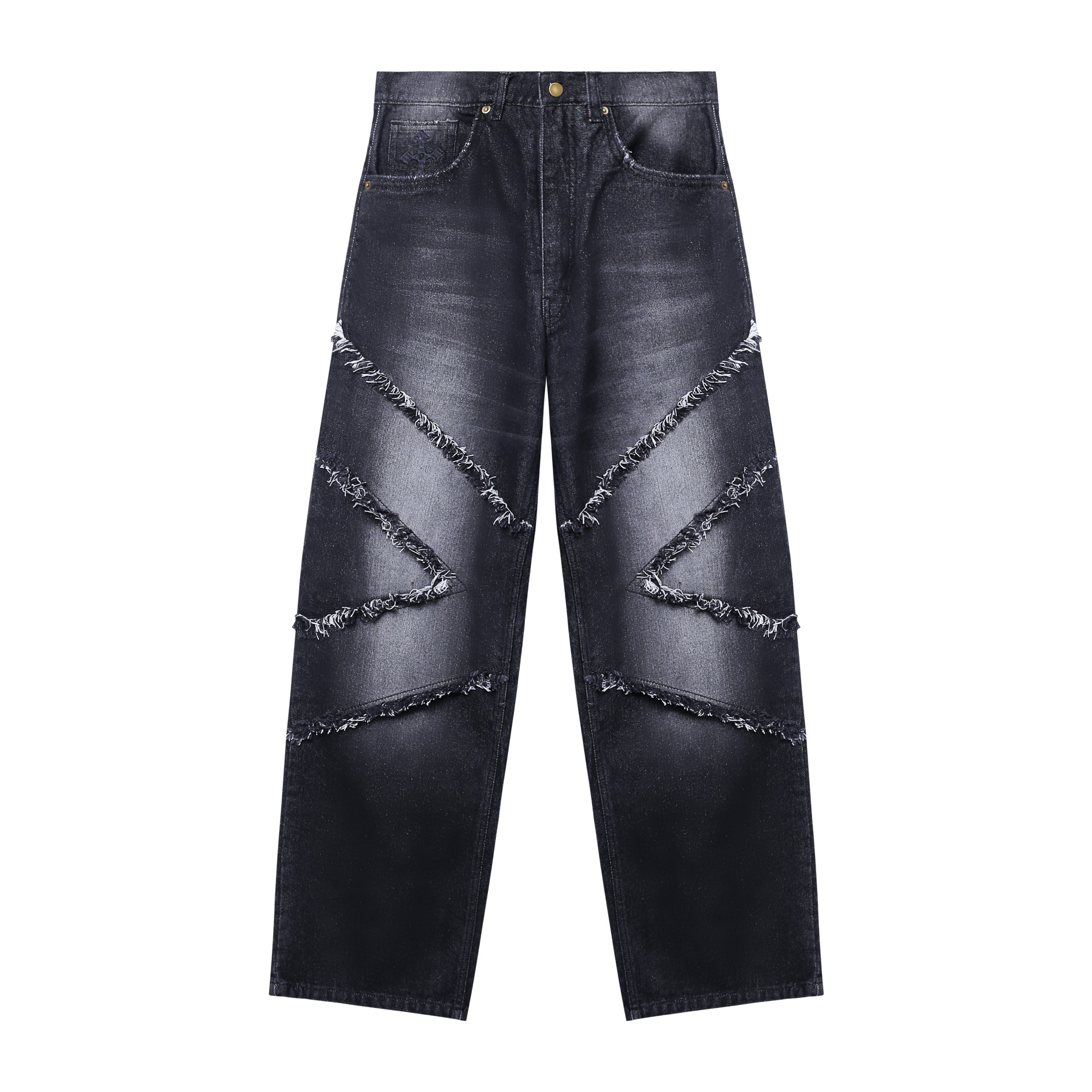 Xeon - Denim Pants Baggy - Distressed
