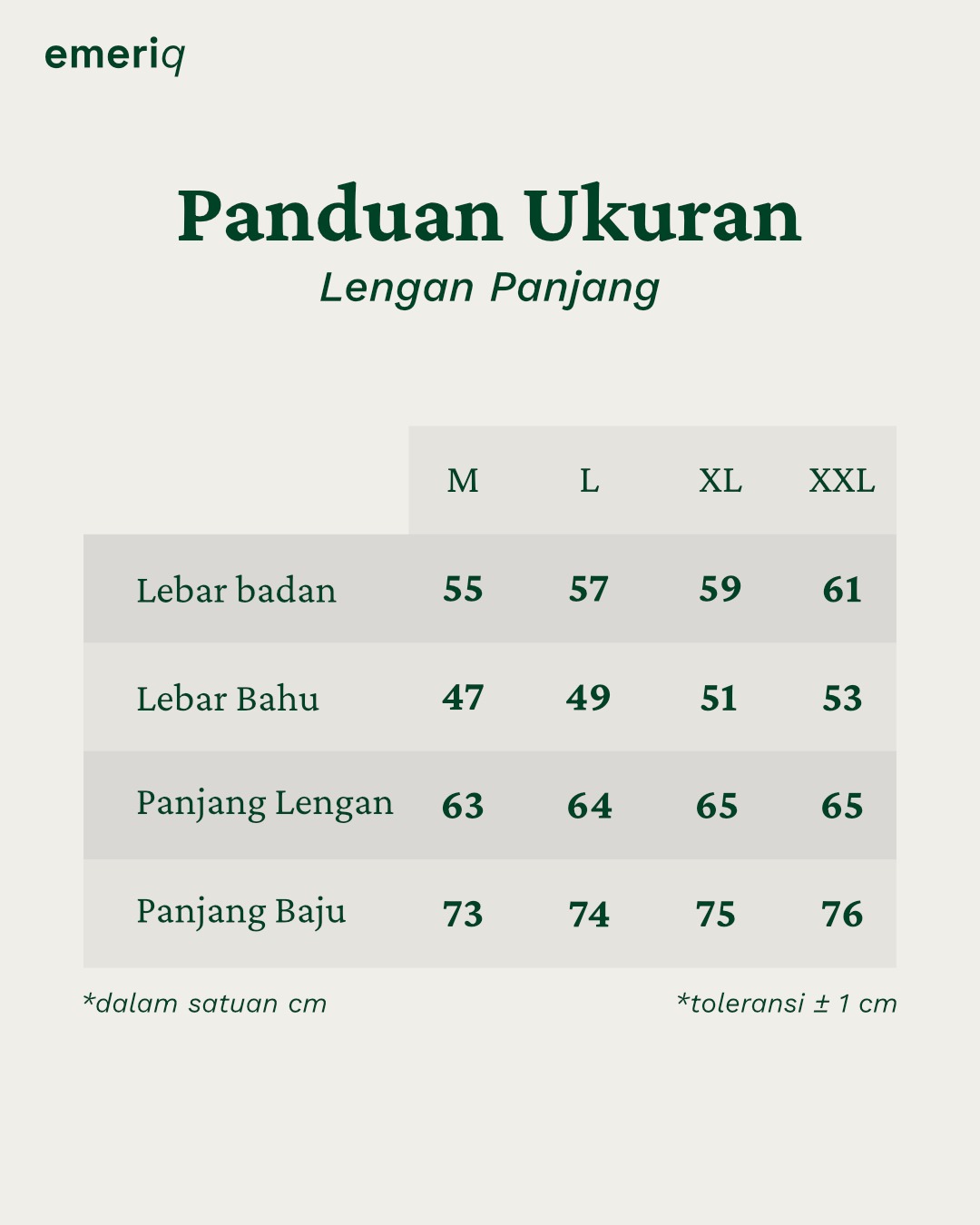 Kemeja Koko Krem Lengan Panjang