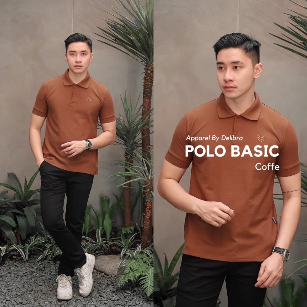 Delibra Kaos Polo Basic Coffe