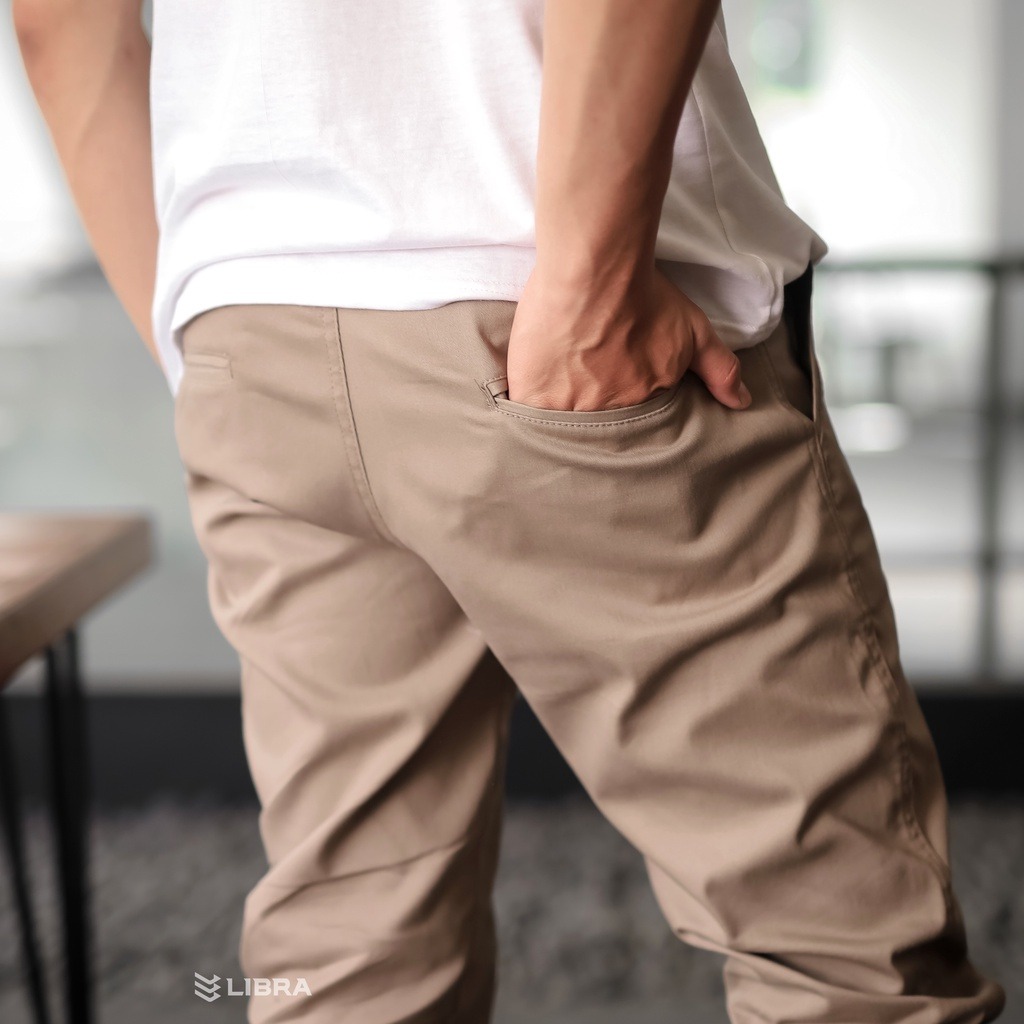 Delibra Celana Jogger Panjang Khaki