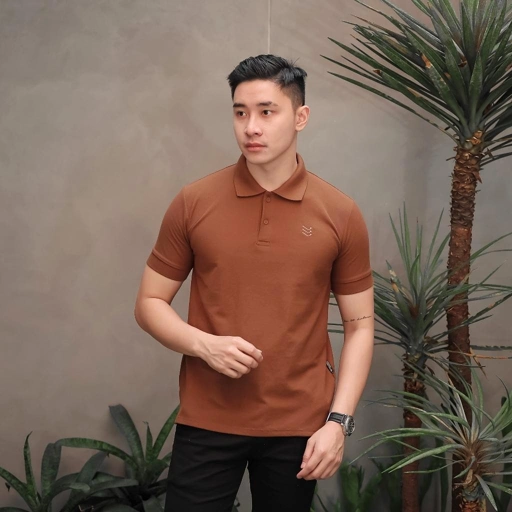 Delibra Kaos Polo Basic Coffe
