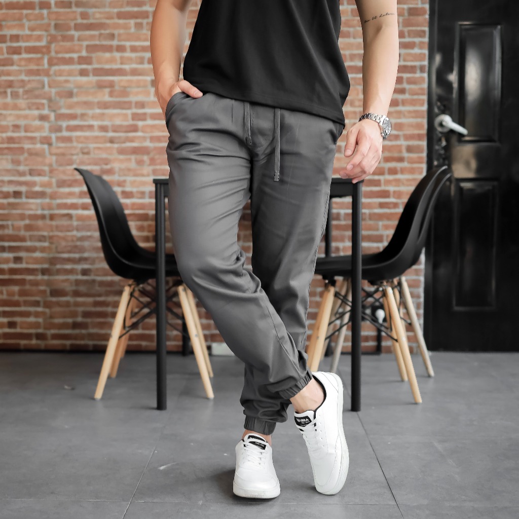 Delibra Celana Jogger  Panjang Grey Old