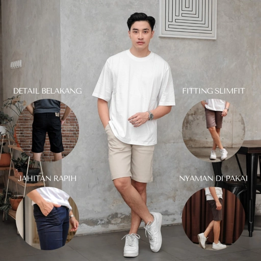 Image of Delibra Celana Chino Pendek Pria