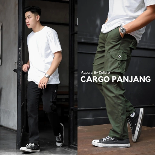 Delibra Celana Cargo Panjang Pria