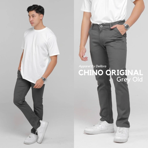 Image of Delibra Celana Chino Panjang Original Grey Old