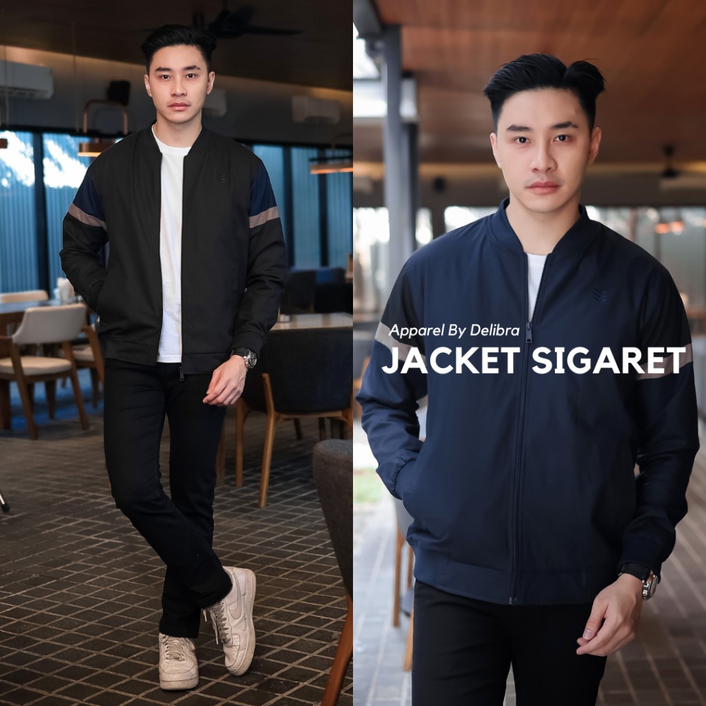 Delibra Jaket Bomber Canvas Sigaret