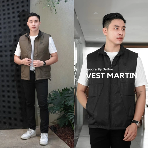 Image of Delibra Rompi Motor Vest Pria Martin