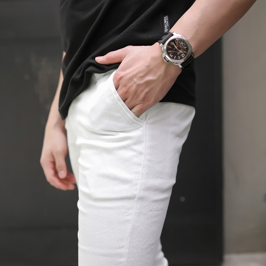 Delibra Celana Chino Original Panjang Pria White