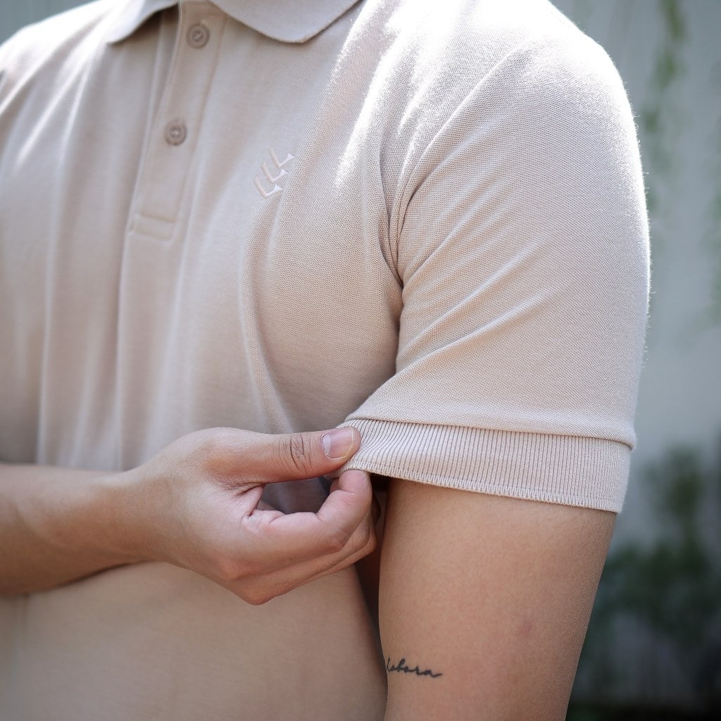Delibra Kaos Kerah Polo Basic Cream