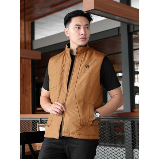 Image of Delibra Rompi Motor Jaket Vest Pria Martin Gold
