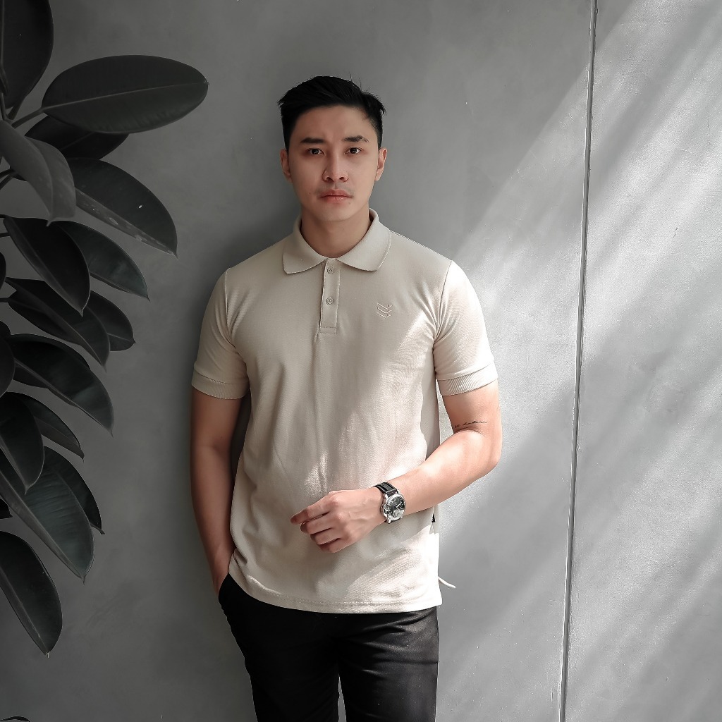 Delibra Kaos Kerah Polo Basic Cream