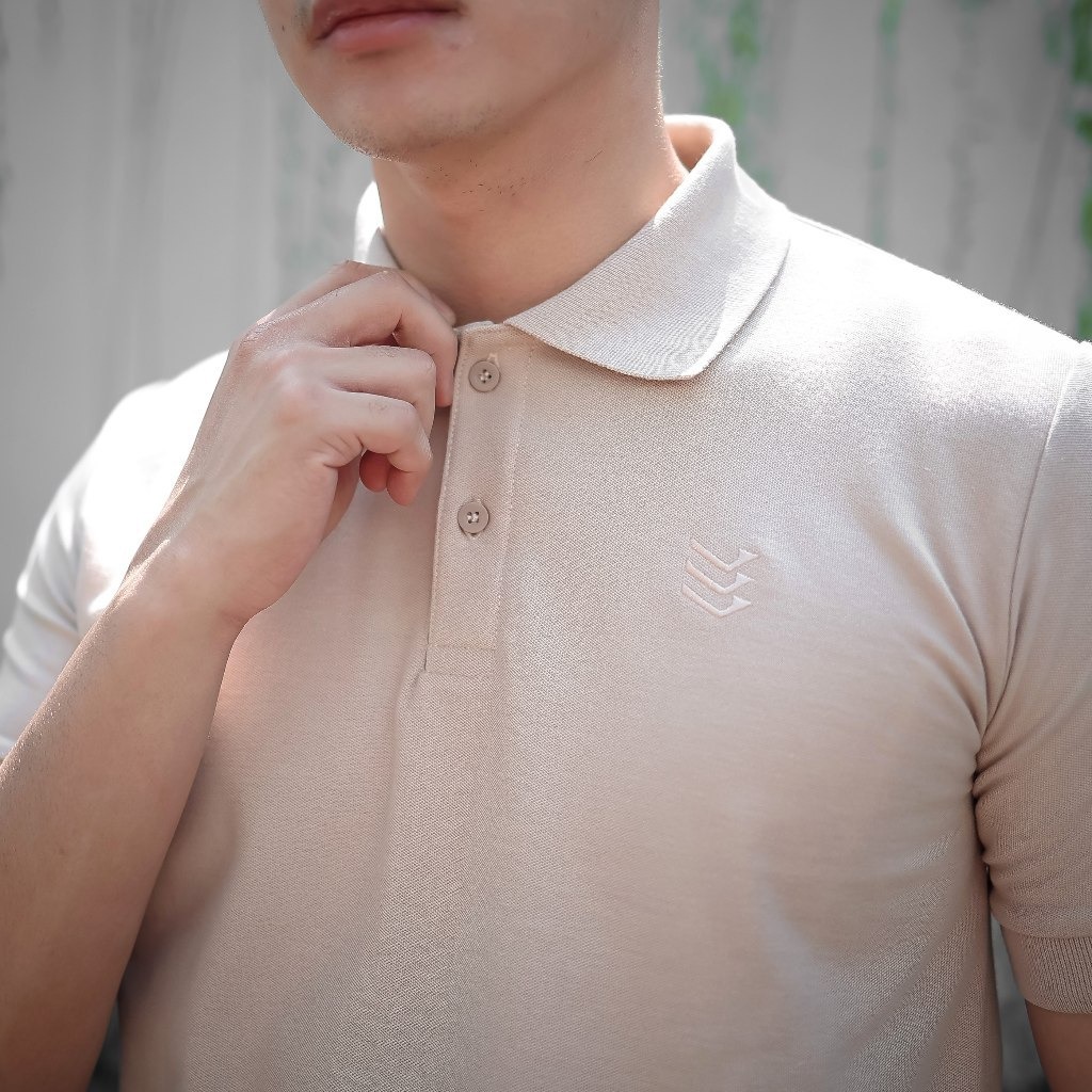 Delibra Kaos Kerah Polo Basic Cream