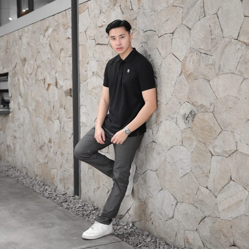 Delibra Kaos Polo Basic Black