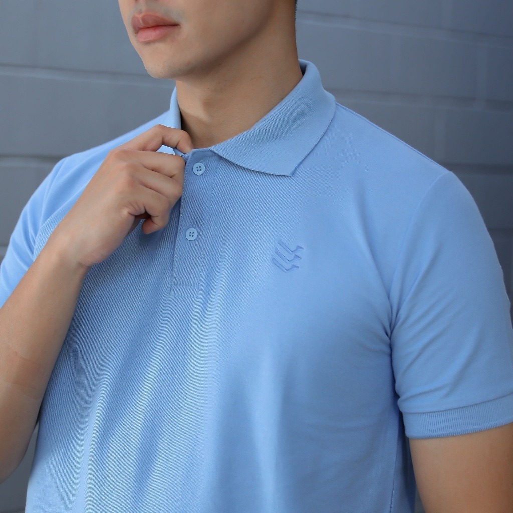 Delibra Kaos Polo Basic Blue Sky