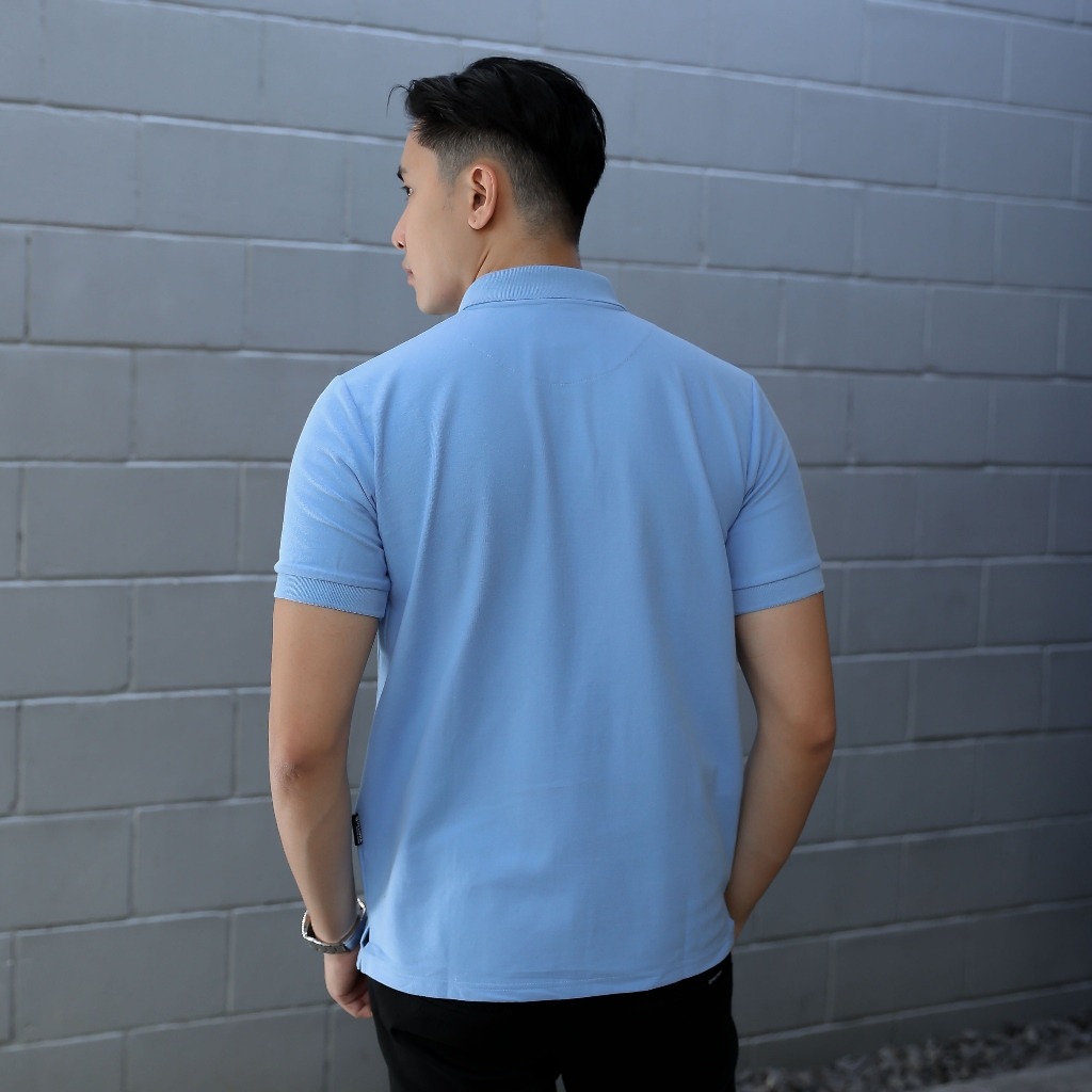Delibra Kaos Polo Basic Blue Sky