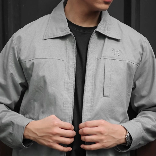 Delibra Jaket Canvas Pria Nevile Grey