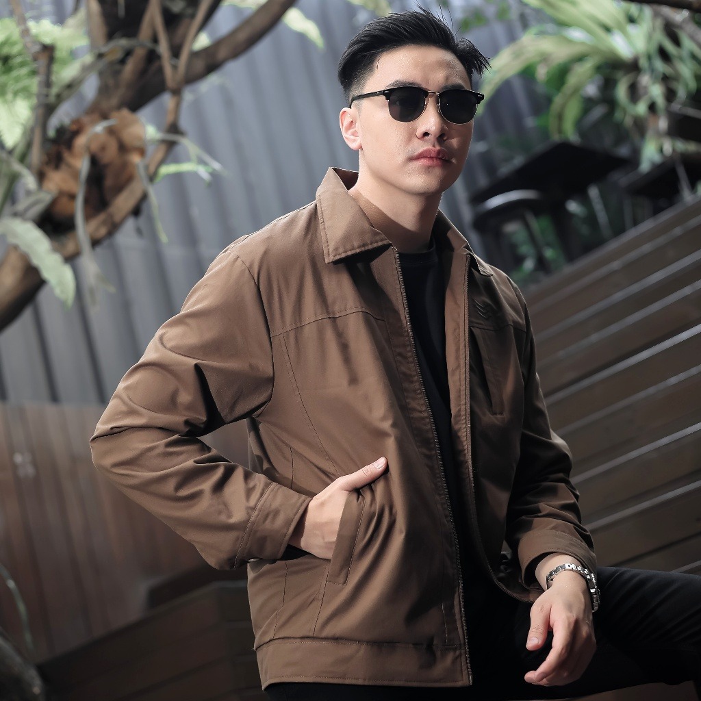 Delibra Jaket Canvas Pria Nevile Coffe