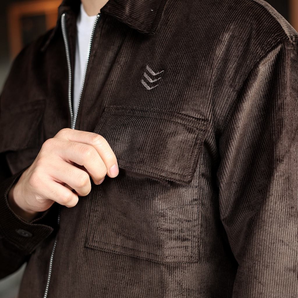 Delibra Jaket Pria Korduroy