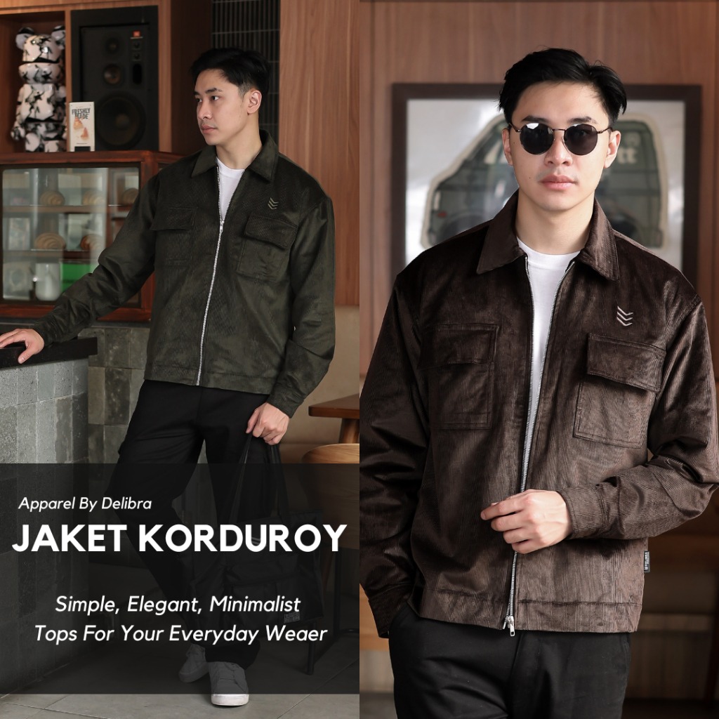 Delibra Jaket Pria Korduroy