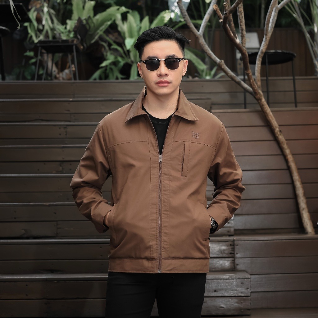 Delibra Jaket Canvas Pria Nevile Coffe