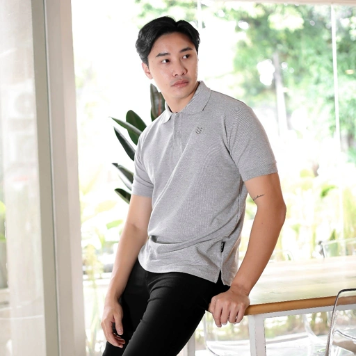 Image of Delibra Kaos Polo Basic Grey