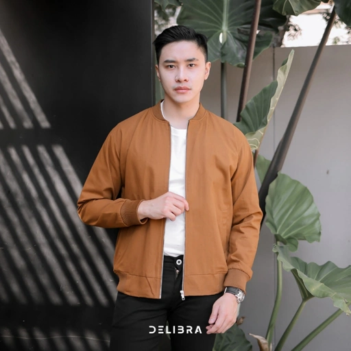 Image of Jaket Bomber Canvas Gold