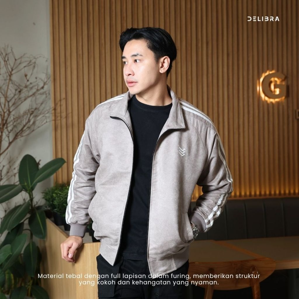 Delibra Jaket Suede Pria Wanita Marco
