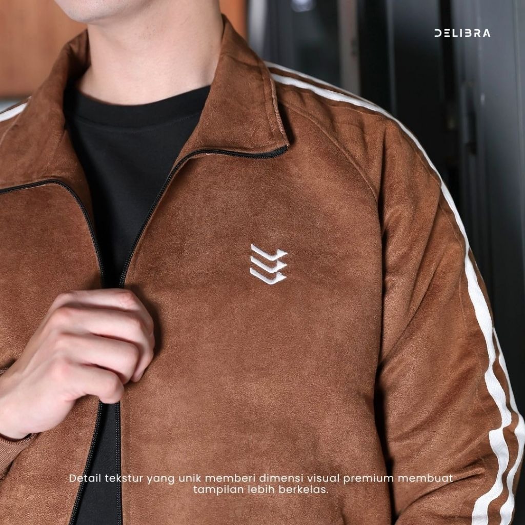 Delibra Jaket Suede Pria Wanita Marco