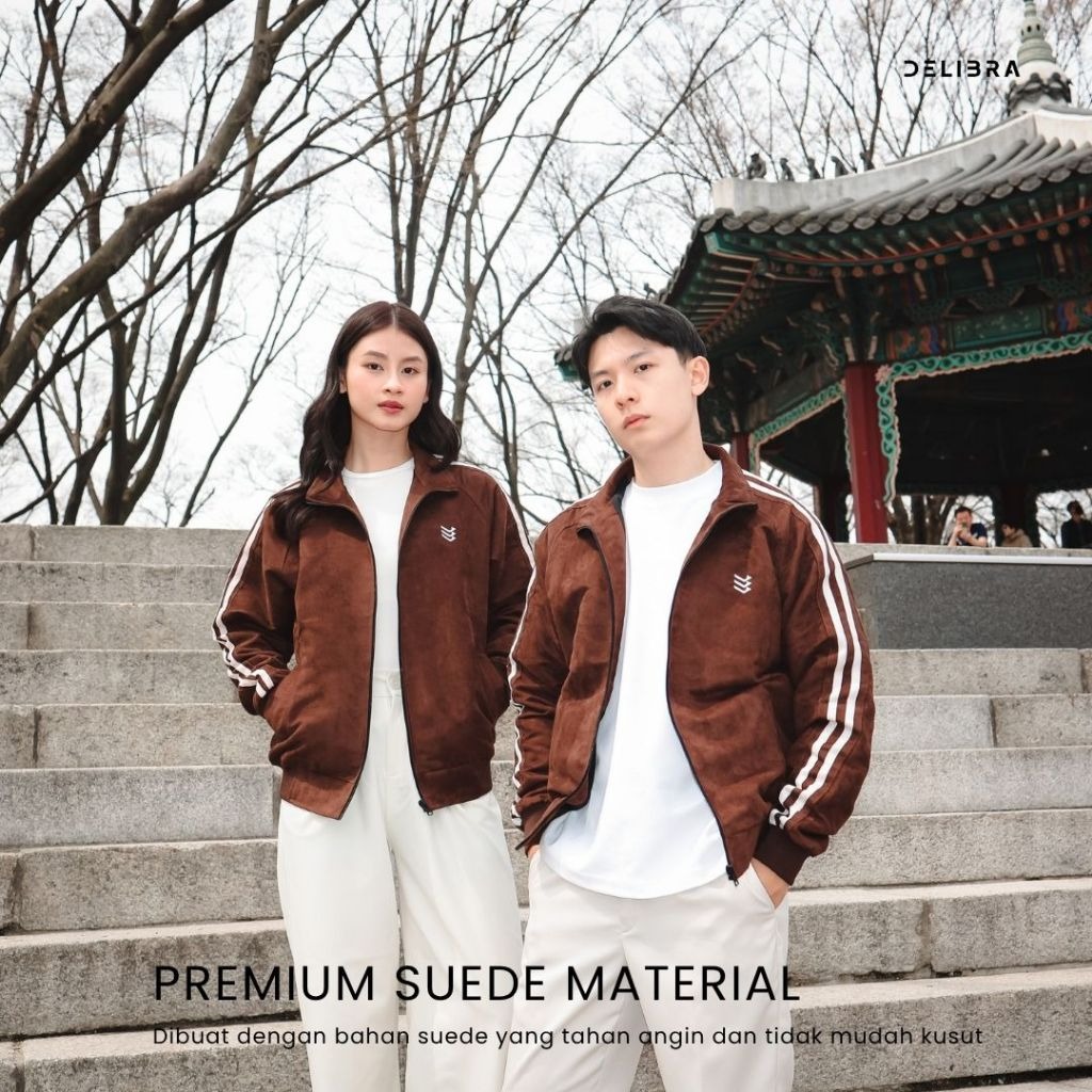 Delibra Jaket Suede Pria Wanita Marco