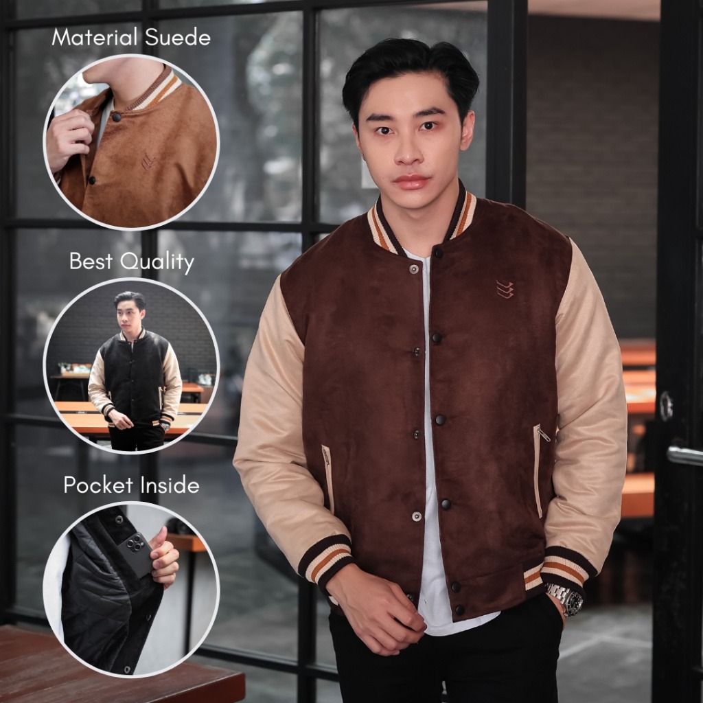 Delibra Jaket Bomber Pria Severus