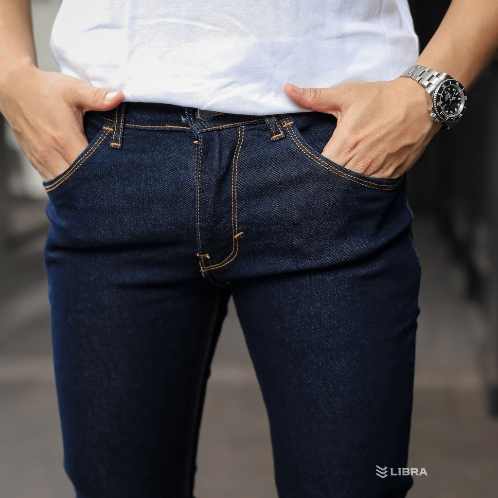 Delibra Celana Jeans Pria Navy
