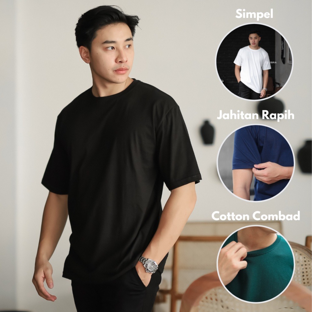 Kaos Polos Pria Combad