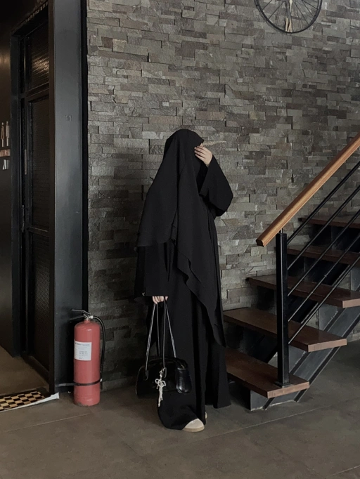 Image of The Origin Series Abaya - Jet Black