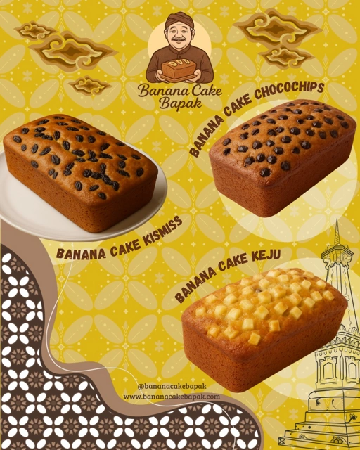 Image of Big Size Banana Cake Bapak topping Keju 