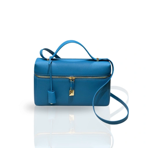 Image of LOUI BLUE SLING 27 TEXTURED LEATHER