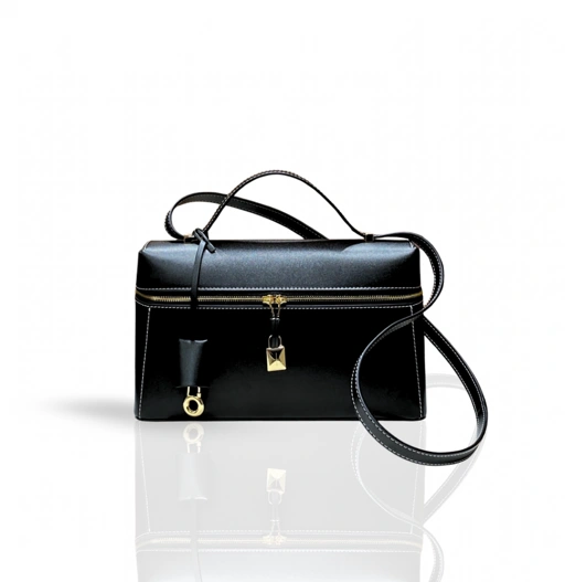 Image of LOUI BLACK 27 IN CALFSKIN LEATHER