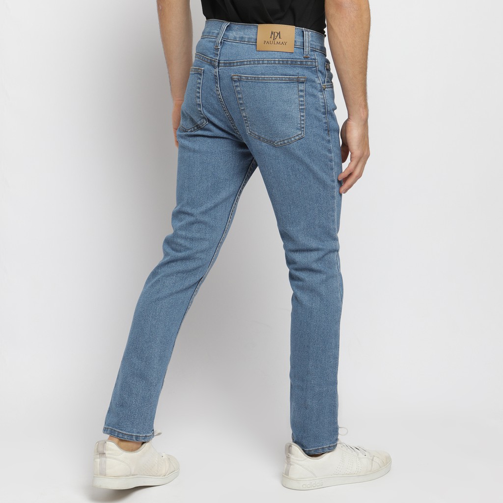 PAULMAY Celana Panjang Jeans Pria Slim Fit - Sky Light