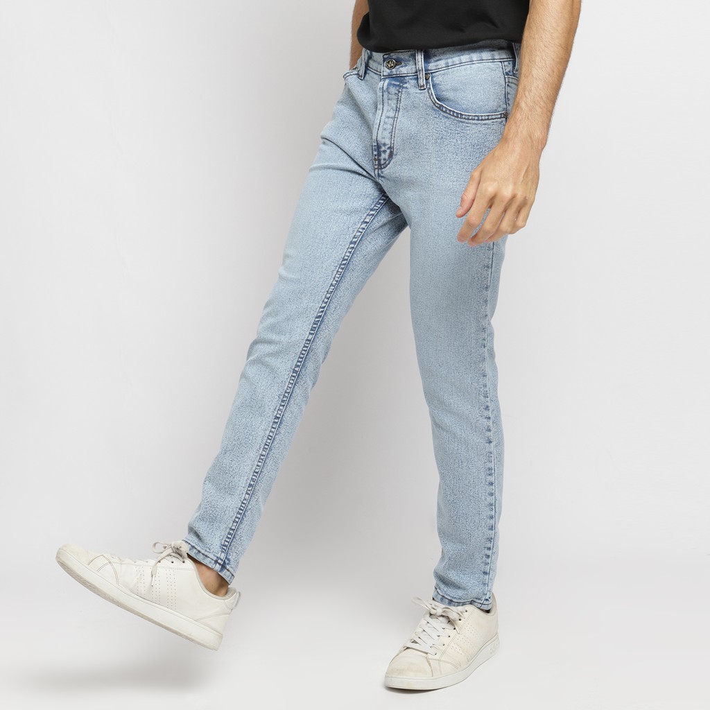 PAULMAY Celana Panjang Jeans Pria Slim Fit - Ice Blue