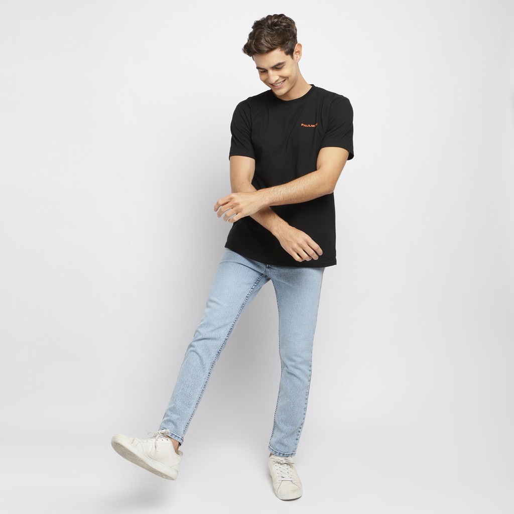 PAULMAY Celana Panjang Jeans Pria Slim Fit - Ice Blue