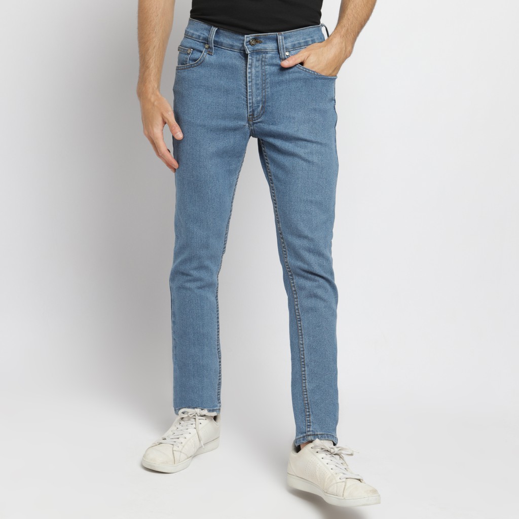 PAULMAY Celana Panjang Jeans Pria Slim Fit - Sky Light