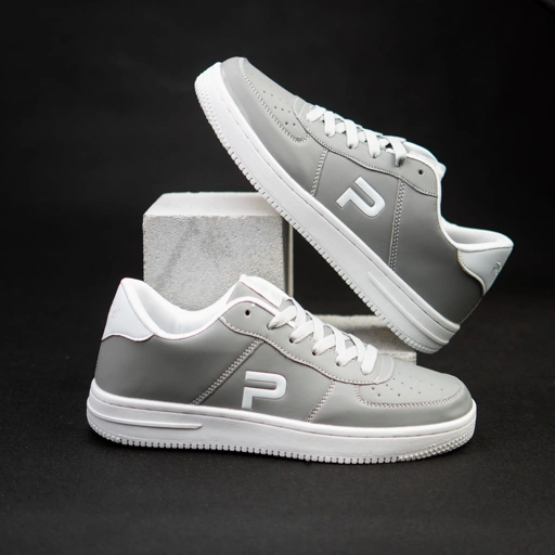 Image of PAULMAY - Sepatu Sneakers Pria Wanita Denver - Grey White