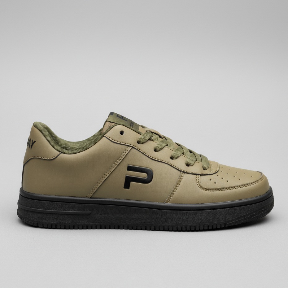 PAULMAY - Sepatu Sneakers Pria Wanita Denver - Army Black
