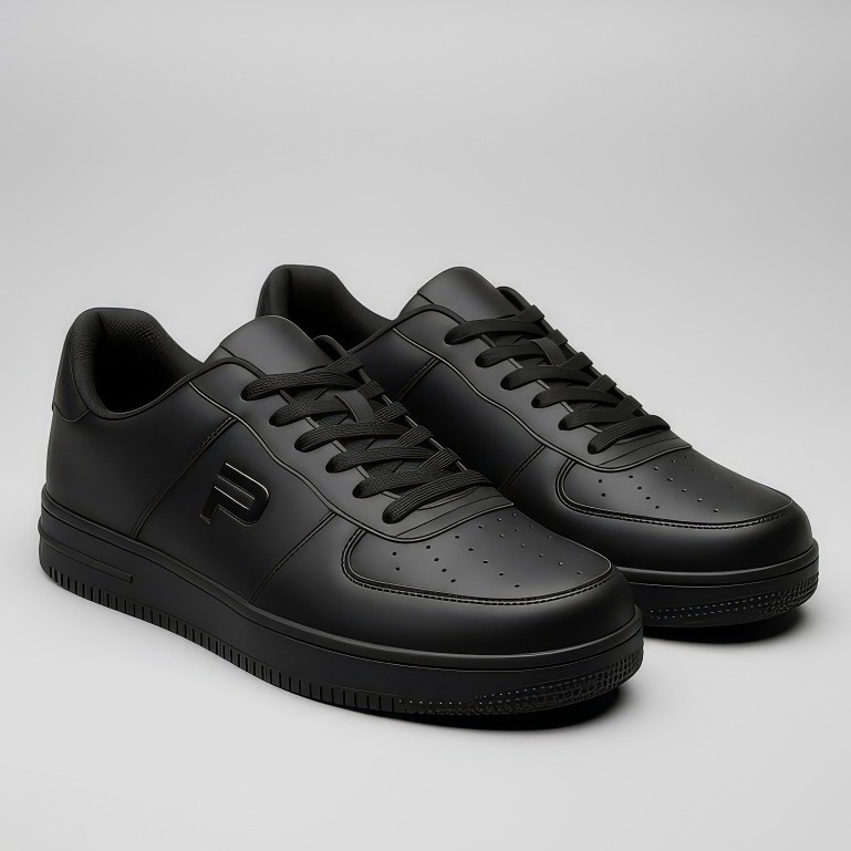 PAULMAY - Sepatu Sneakers Pria Wanita Denver - Black