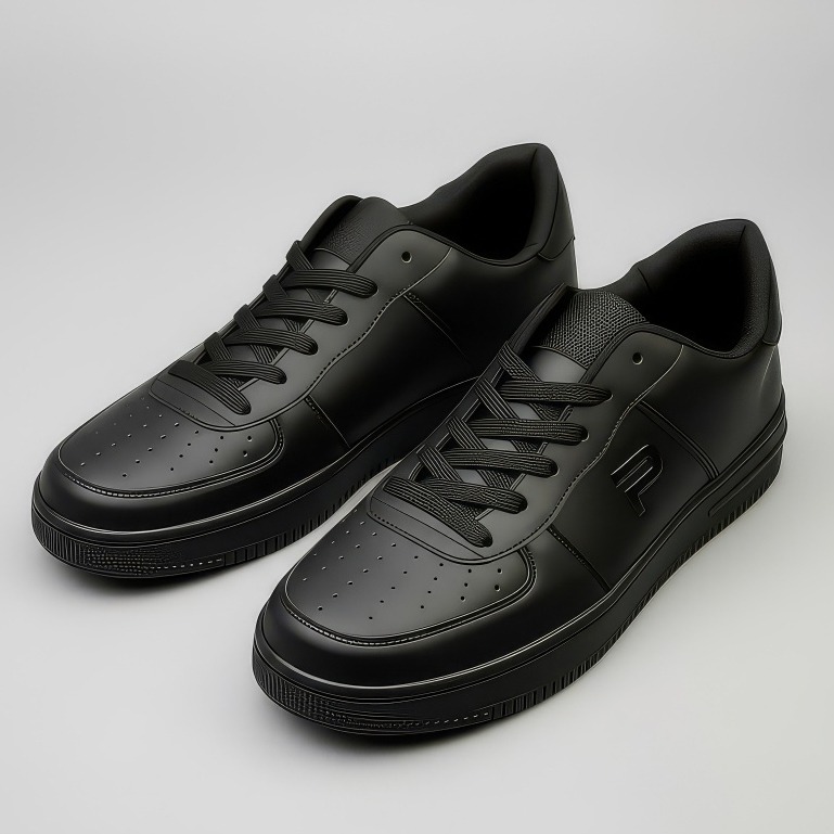PAULMAY - Sepatu Sneakers Pria Wanita Denver - Black