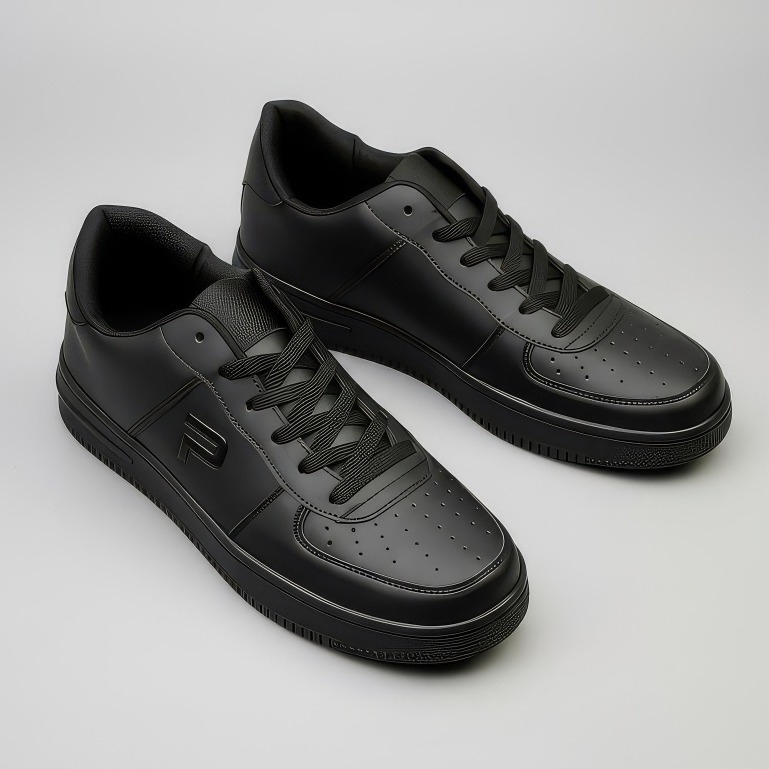 PAULMAY - Sepatu Sneakers Pria Wanita Denver - Black