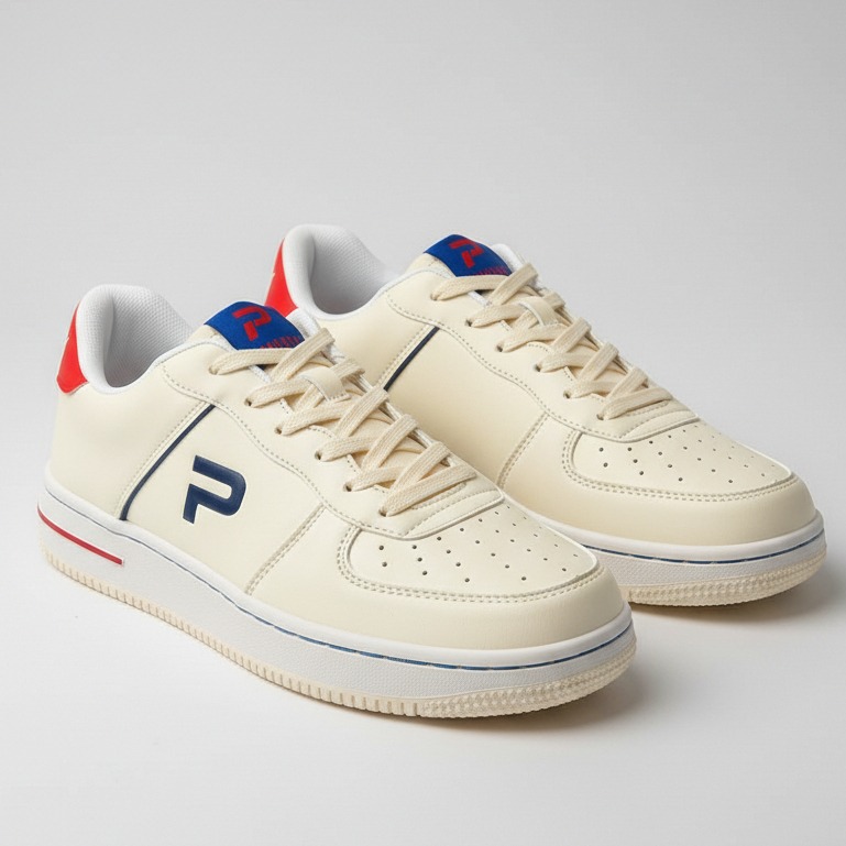 PAULMAY - Sepatu Sneakers Pria Wanita Denver - Cream Blue